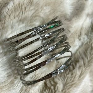 Silver cuff bracelet